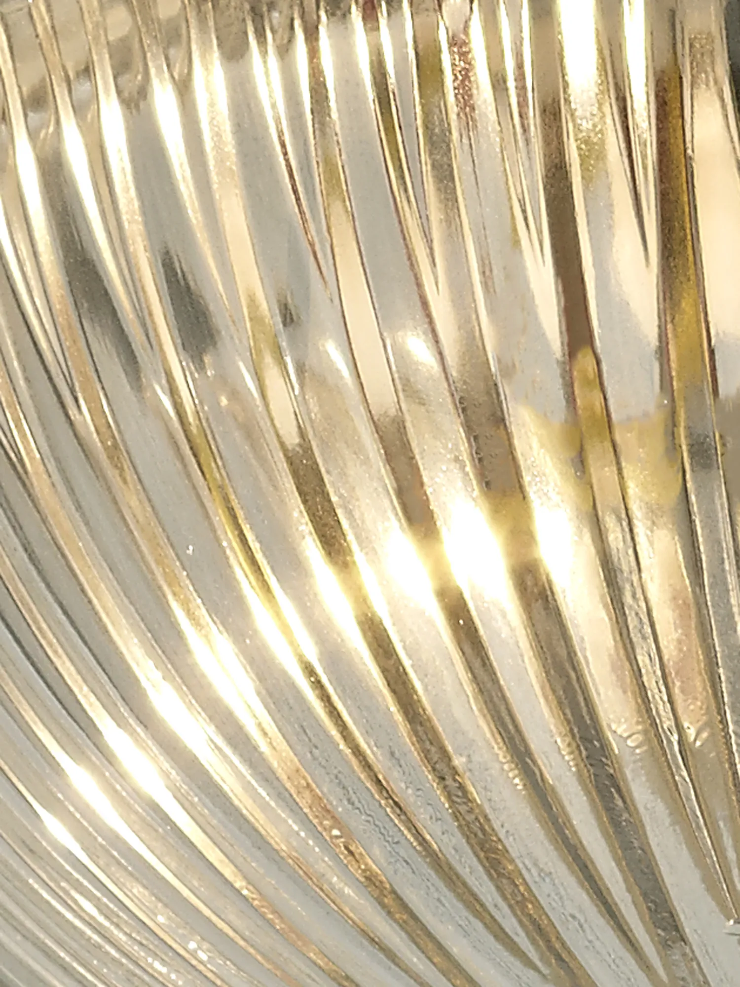 Macy Glass IP44 Flush Ceiling 2 Light Antique Brass D0405  Deco Macy